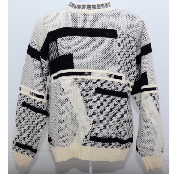 Bugle Boy Other - Vintage Crewneck Black and White Urban Sweater